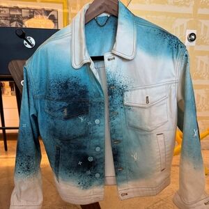 Lois Vuitton Sky Blue Denim Jacket Sz M
